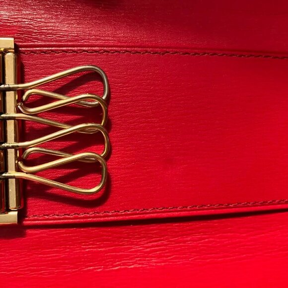 Louis Vuitton Fiery Red Epi Leather Key Wallet EUC - Picture 6 of 14